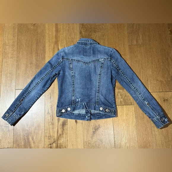 Aeropostale Denim Jean Jacket Y2K Women’s Size Medium Casual Cotton Buttons - Picture 2 of 5